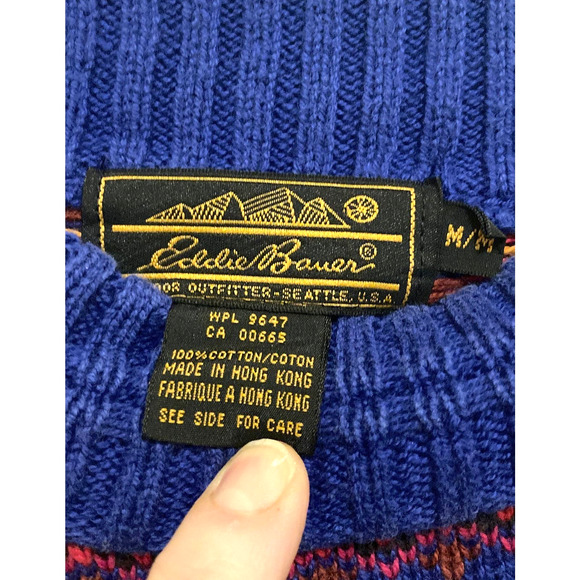 Vintage Eddie Bauer Retro 80s or 90s women’s sweater size Medium - Picture 2 of 3